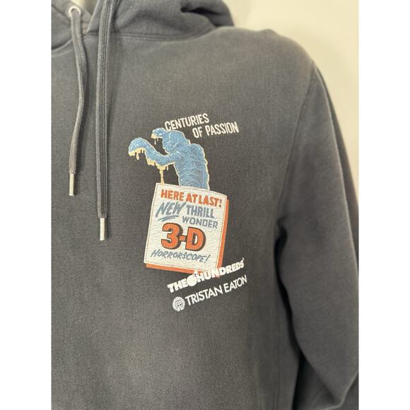 The Hundreds Tristan Eaton Hoodie Sweatshirt Creature from the Black Lagoon Sz M - Picture 5 of 8